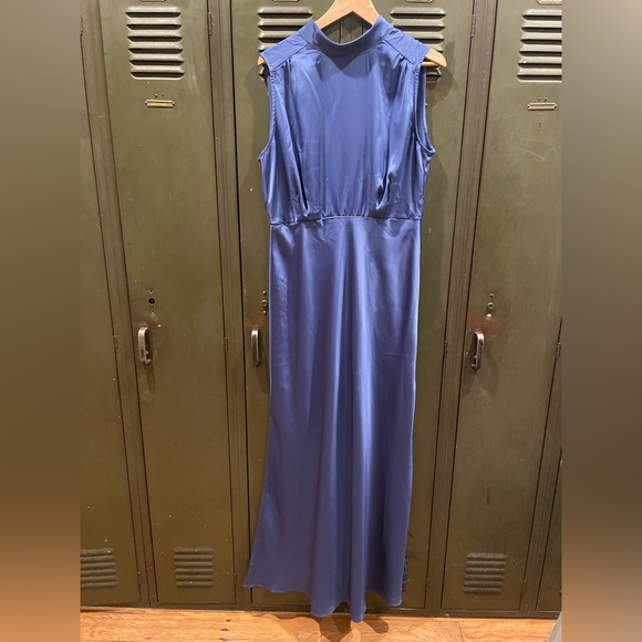 Lulus Dresses & Skirts - Lulu's Royal Blue Satin Maxi Dress